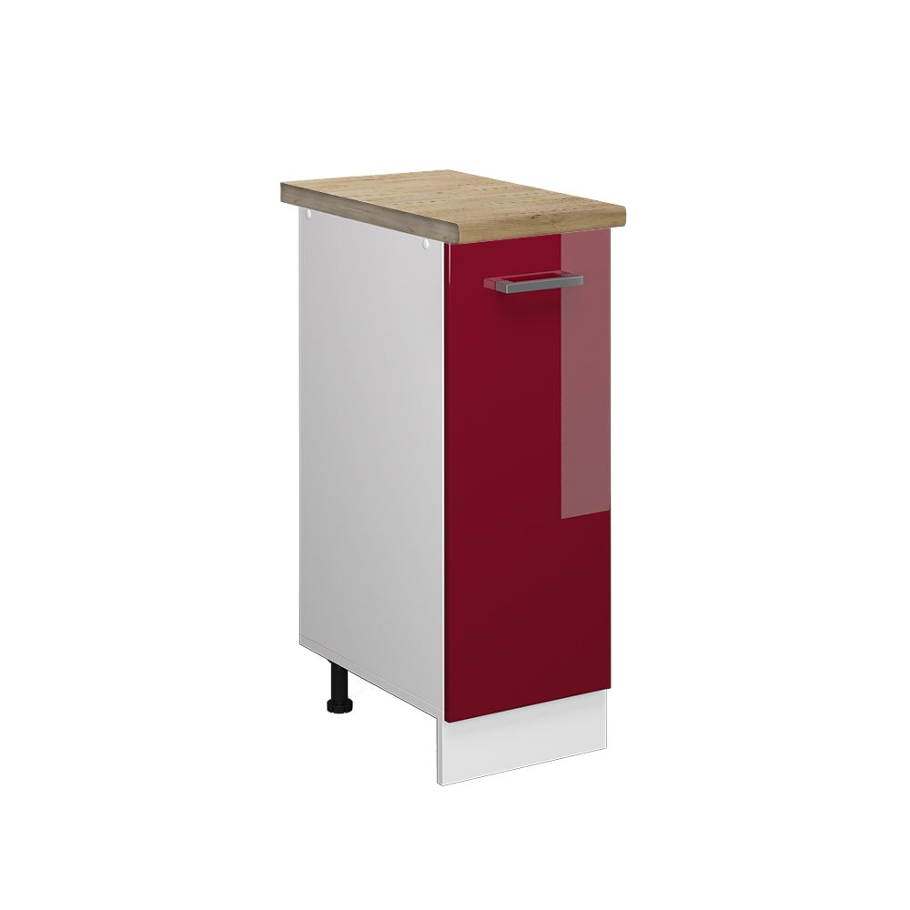 Vicco Szafka apteczna R-Line, Czerwony połysk, 30 cm , BP Dąb