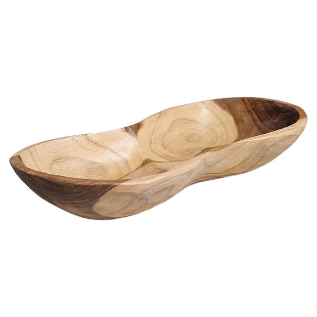 Bol décoratif / Vide poche / corbeille L. 29 cm en bois de teck - NUT