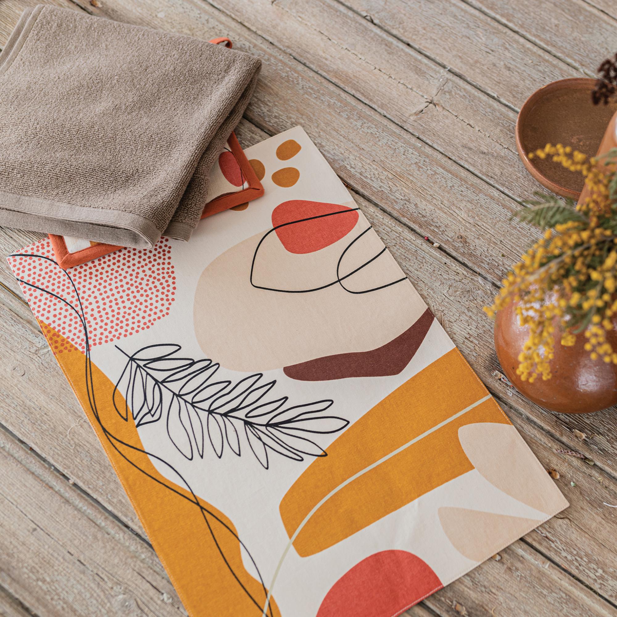 Essuie-mains oeillet Curl tabac 50 x 50 cm Winkler - 3
