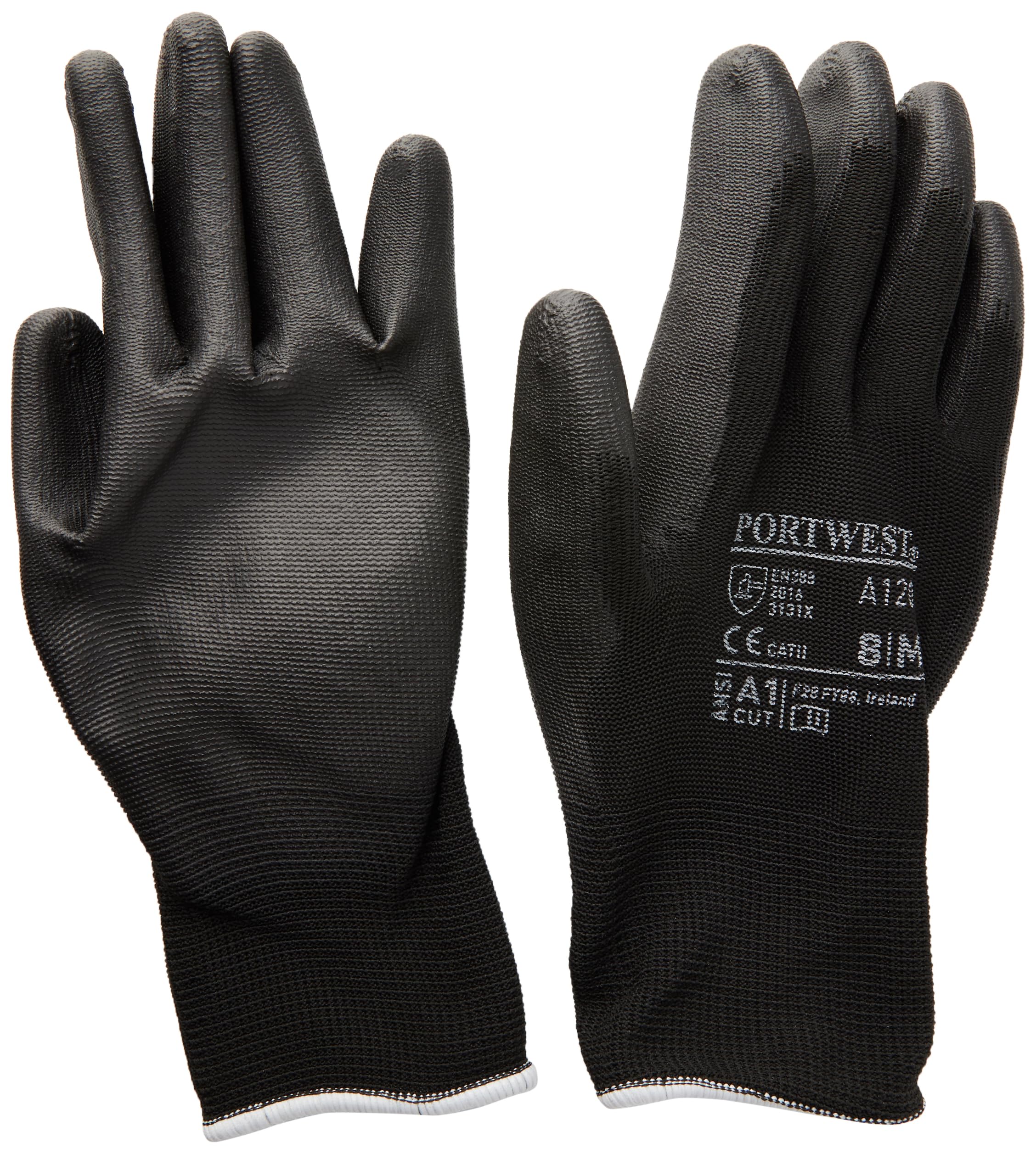 Gants nylon Portwest enduits PU A120 Noir 8 - 3