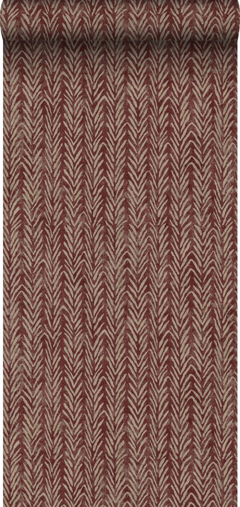 Tapeta motyw zygzakowaty bordowo-czerwonym - 53 cm x 10 m - SANDERS &amp; SANDERS