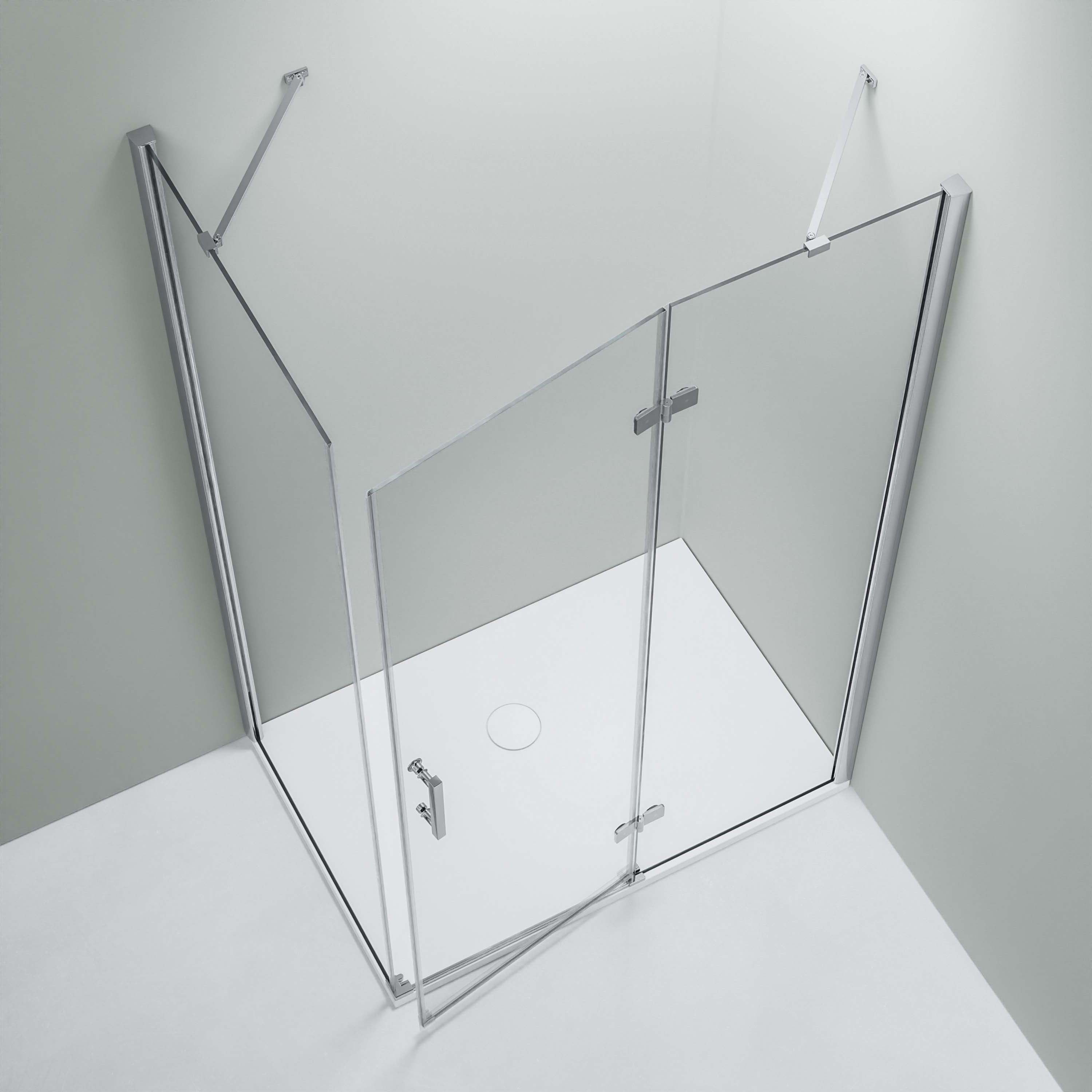 Bernstein Kabina prysznicowa narożna DX403 szkło 8mm - 90x90cm zawias prawy - 3