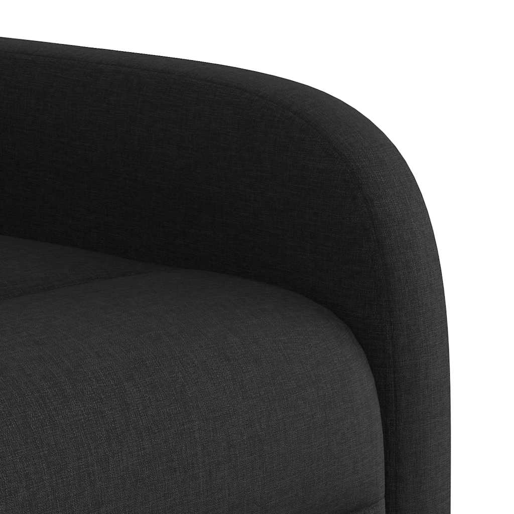 Fauteuil de massage inclinable Noir Tissu - 9
