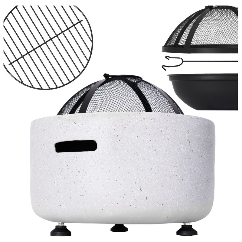 Palenisko ogrodowe Bauhus do ogniska na taras pokrywa 44x44x35 cm