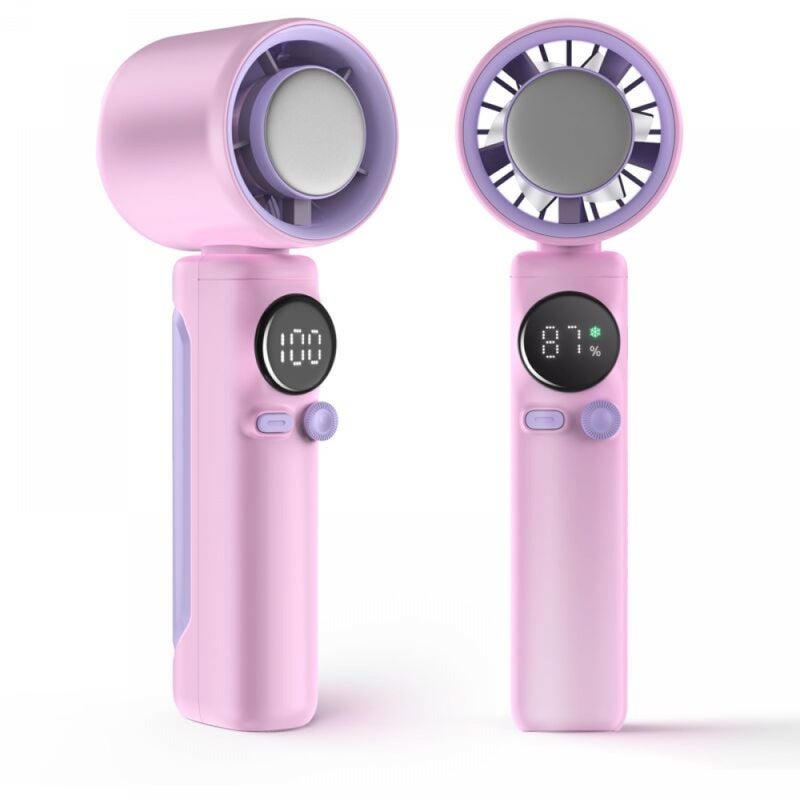 Przenośny wentylator turbo o dużej prędkości z wyświetlaczem prędkości wiatru, 100 prędkości, z wyświetlaczem LED, do stosowania wewnątrz i na zewnątr