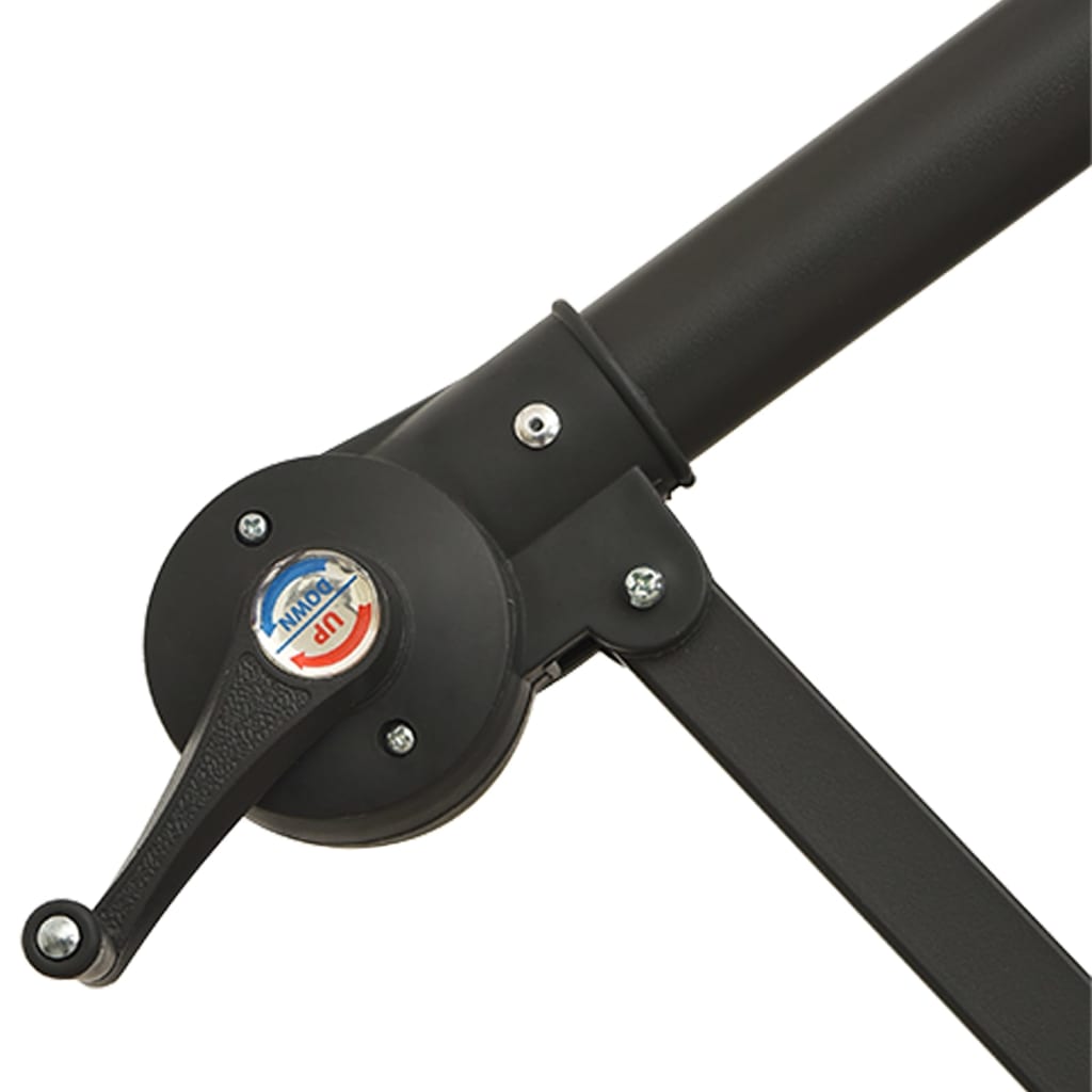 Ombrellone da giardino a sbalzo LED e palo in acciaio 300 cm antracite 02_0008641 - 8