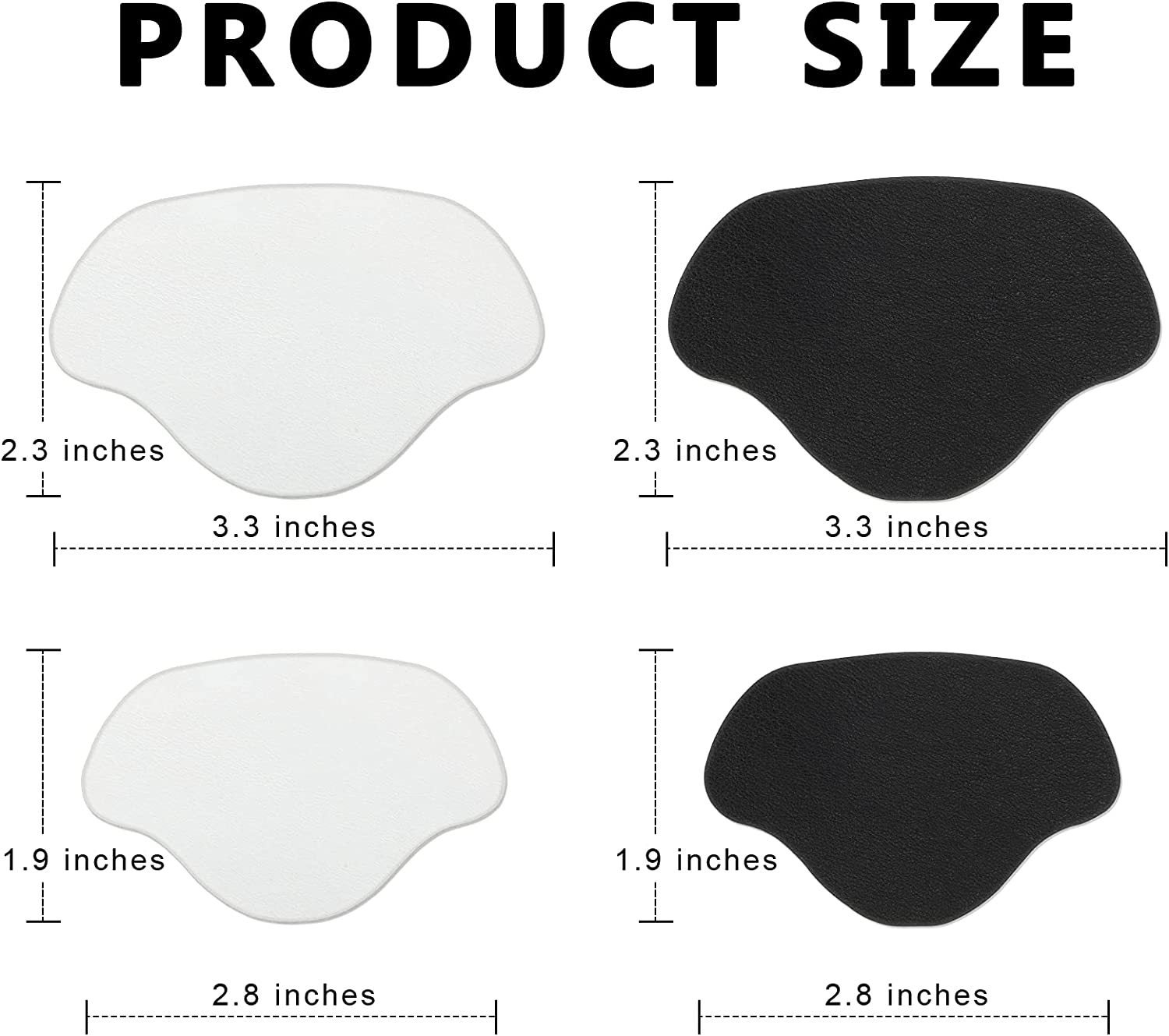 8 paires de patchs de réparation de talon en microfibre patch de réparation de talon auto-adhésif, patch de prévention des trous de chaussures pour la - 2