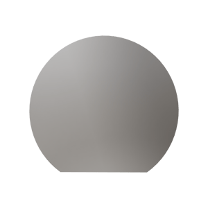 BERNSTEIN - Miroir rond éclairage LED capteur tactile anti-buée pour salle de bain, cadre aluminium et verre 4mm - BOVA 2.0 - Ø 120cm