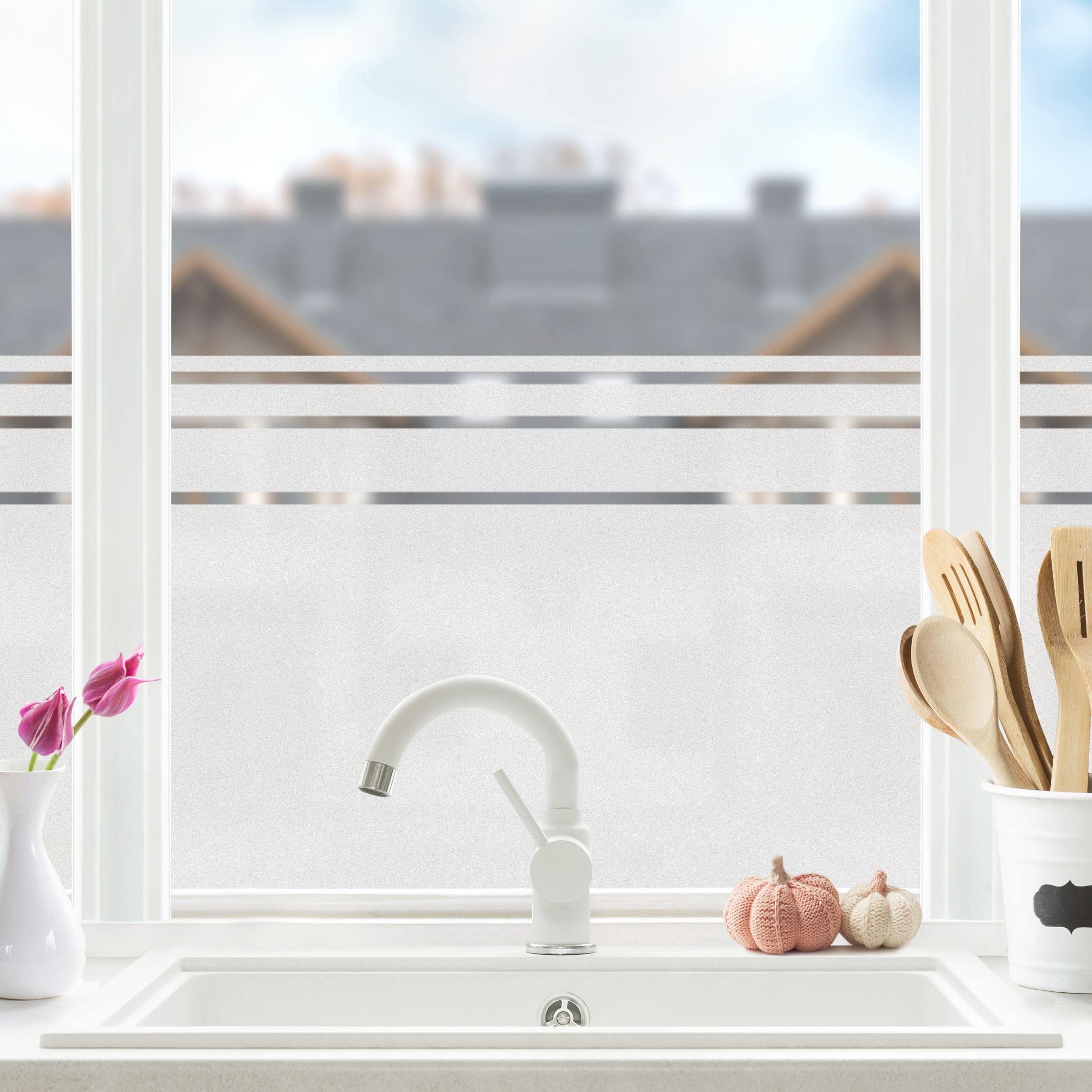 Lámina para ventana vinilo privacidad ventana 100 x 50 cm vinilo ventanas intimidad estático vinilo opaco esmerilado 65 baño cocina