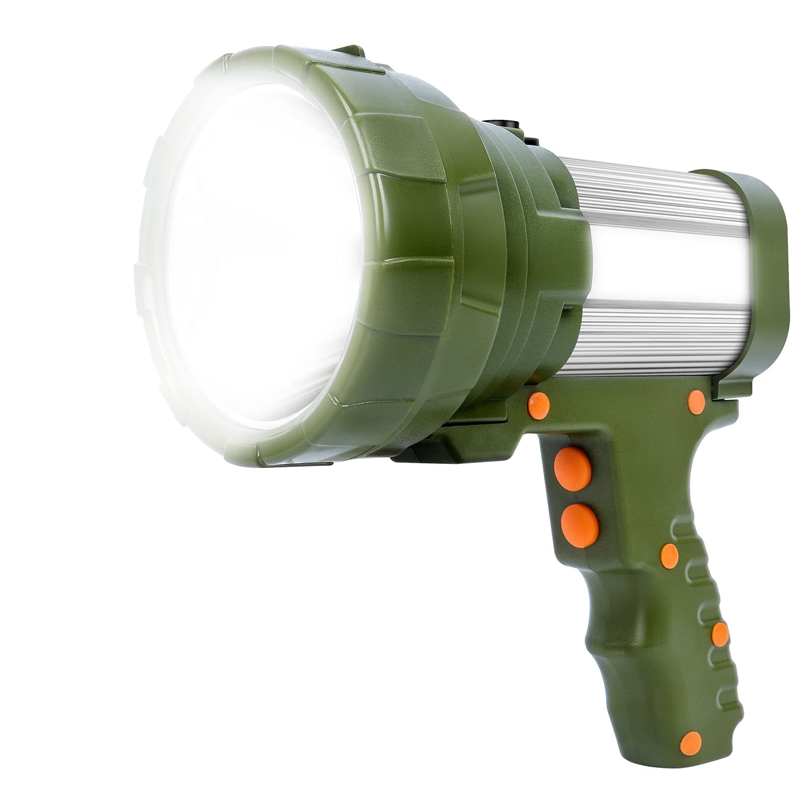 Torcia LED Ricaricabile 15000 Lumen, 10000mAh - 6 Modalit&agrave;, IPX4, Per Outdoor Ed Emergenze