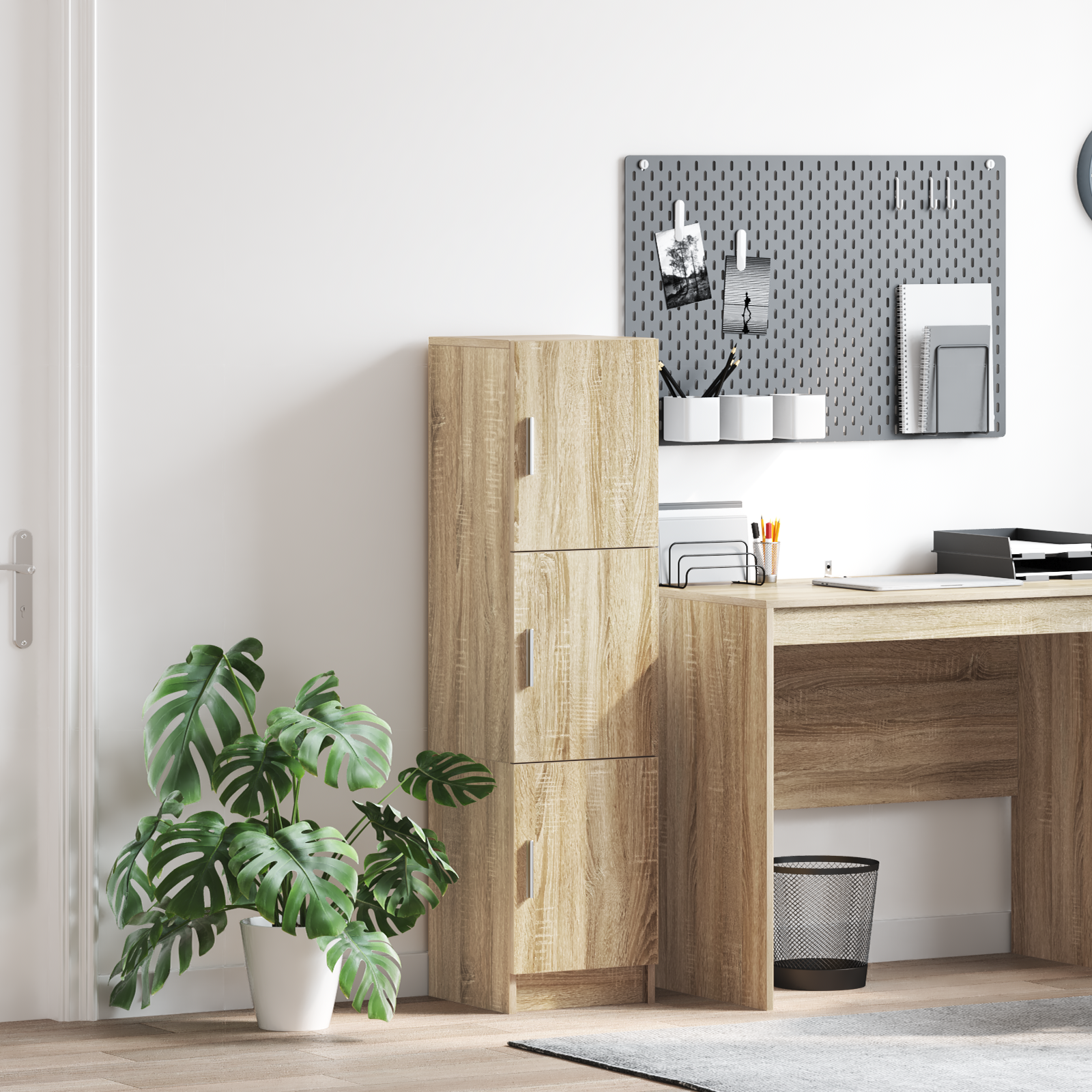 Vidaxl Sideboard De Roble De Sonoma Roble De Sonoma Marrón , Leroy Merlin