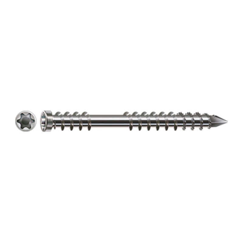 Vis terrasse - SPAX - Autoperceuse - Spécial caillebotis - Tête cylindrique - Inox A2 - 5 x 50/22,50 mm - Boîte de 200 - 2