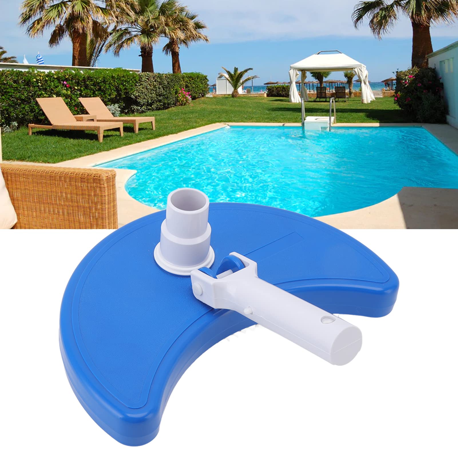 Oceanside Cabezal De Succión 2 En 1 Para Piscina – Cepillo Y Aspirador En Una Pieza, ABS, 50,8 Cm, Para Paredes, Azulejos Y Suelos