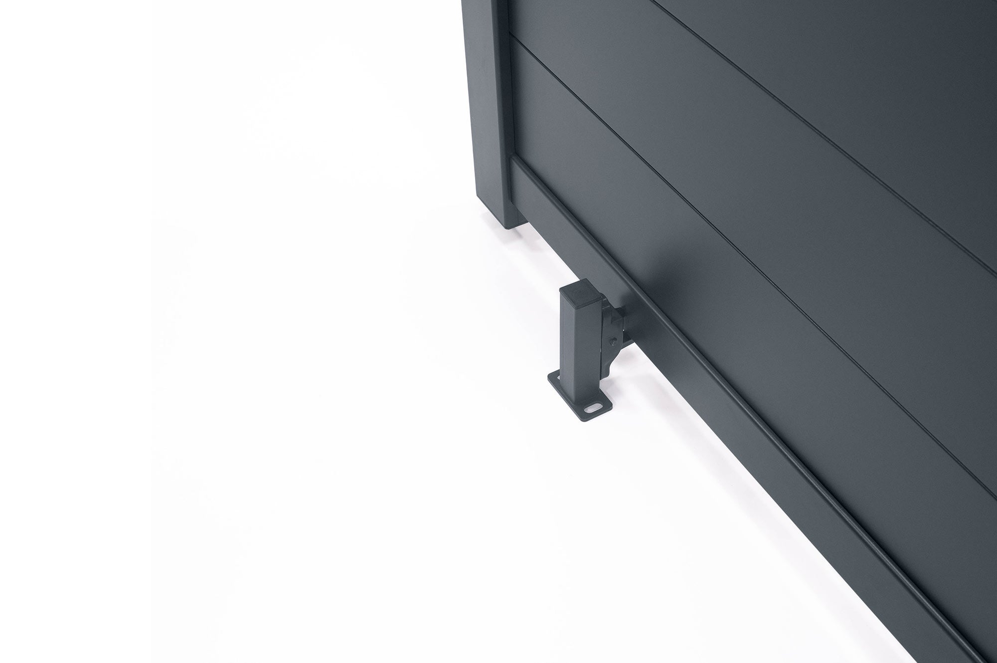 Portillon 1m EIGER H.180cm aluminium gris - 9