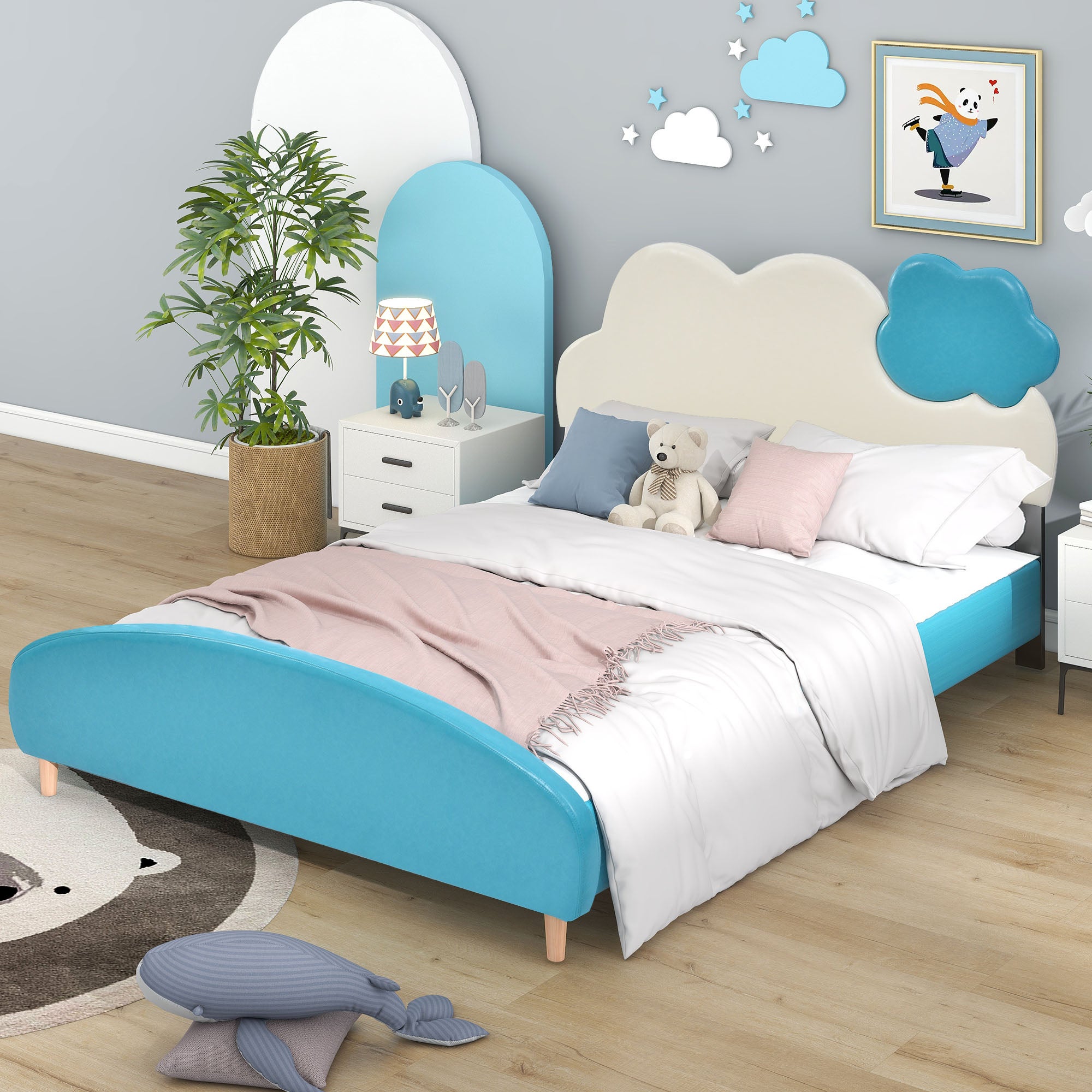 Set di mobili per letti moderni per bambini Letto per bambini Letto in PU a forma di auto Letto per camera da letto - Cina Letto, Letto Kid