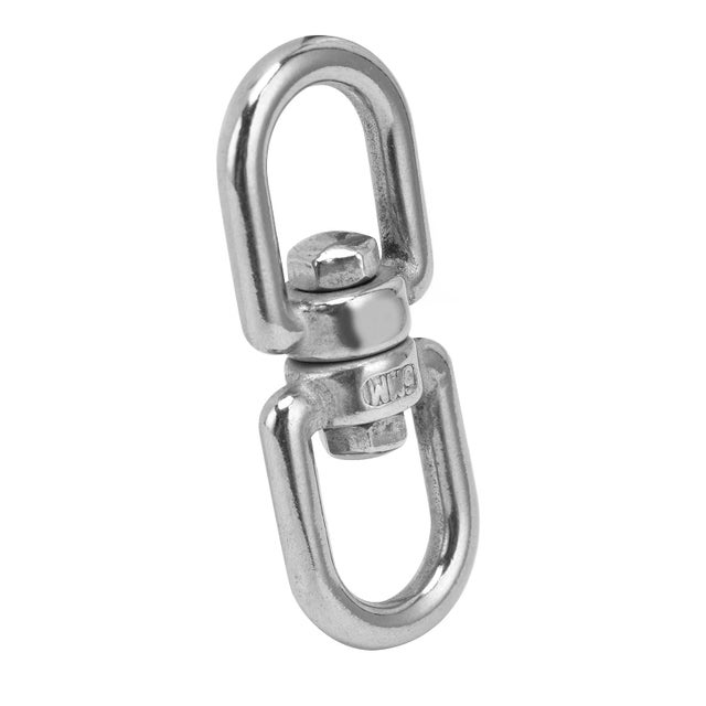 5 Ganchos Giratorios M5 De Acero Inoxidable 304 De Doble Pun