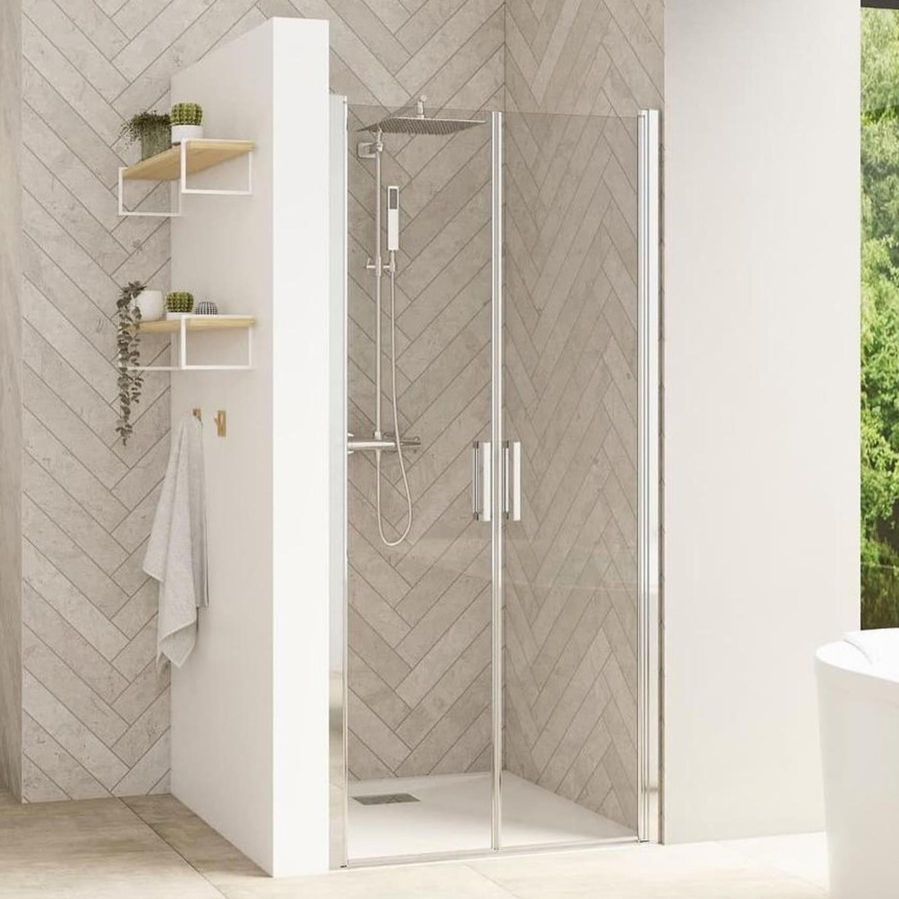 Puerta de ducha de dos caras SMART Diseño sin umbral (completo con PMR ...
