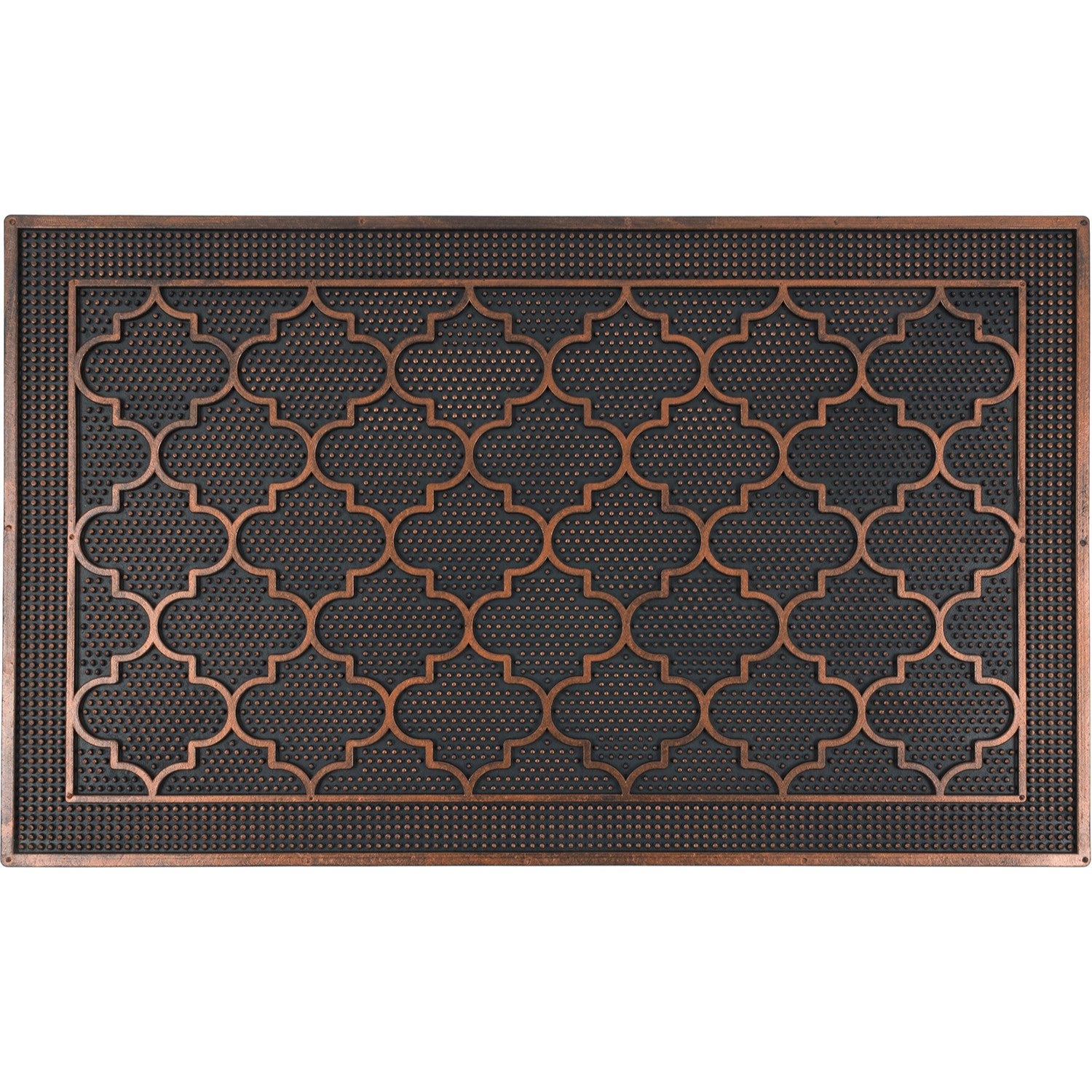 Wycieraczka gumowa pod drzwi Fashion Scraper 45x75 cm marokański miedziany