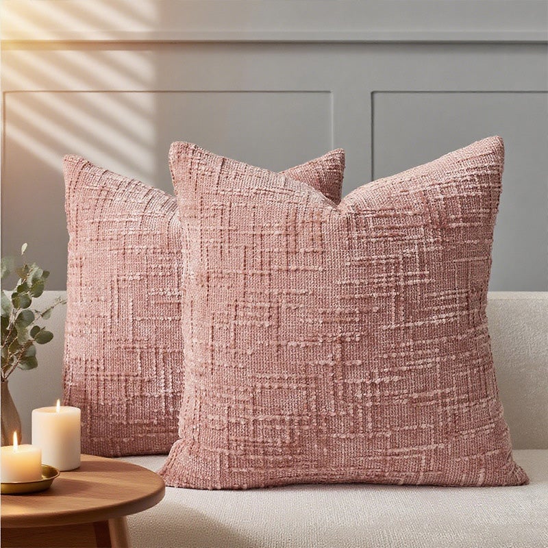Set di 2 federe per cuscini 45x45cm in lino, stile boho, con nappe, design quadrato, per divano, camera da letto, decorazione per la casa, sedia (bian | Leroy Merlin