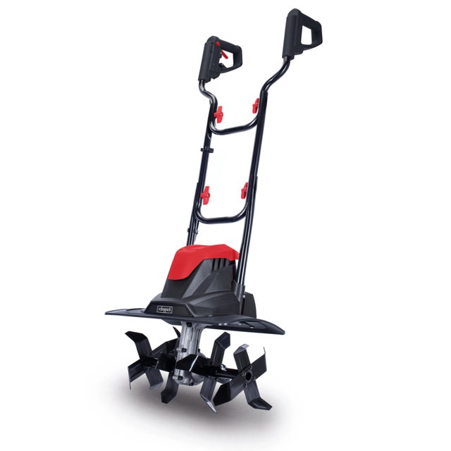 Scheppach Motobineuse électrique MTE380 – 1050 W – 230 V – Moteur 1,4 CV – 16 couteaux – Largeur de travail 360 mm – Profondeur de travail 220 mm