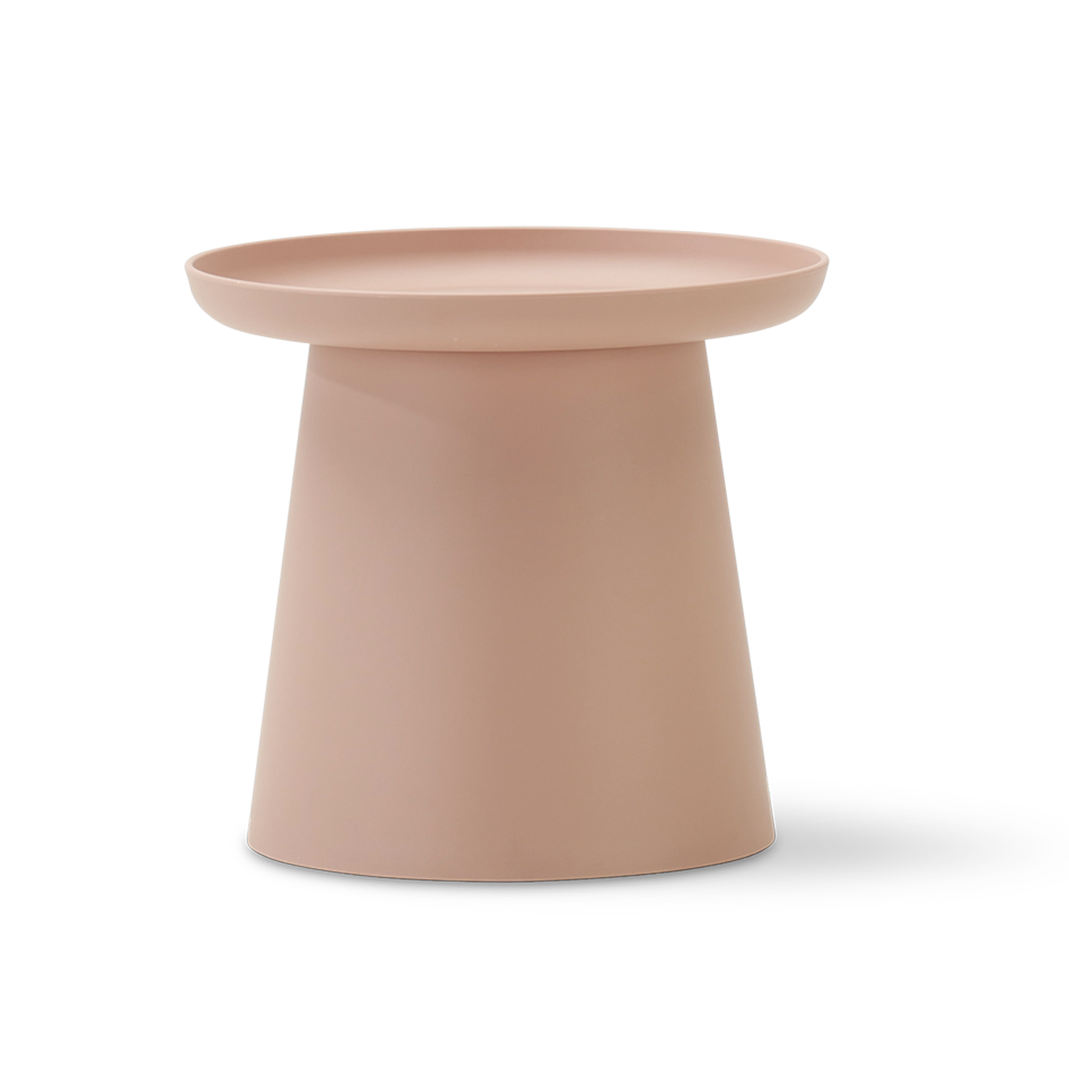 Table d’appoint ronde en polypropylène 50cm diam rose - Murano | Leroy ...