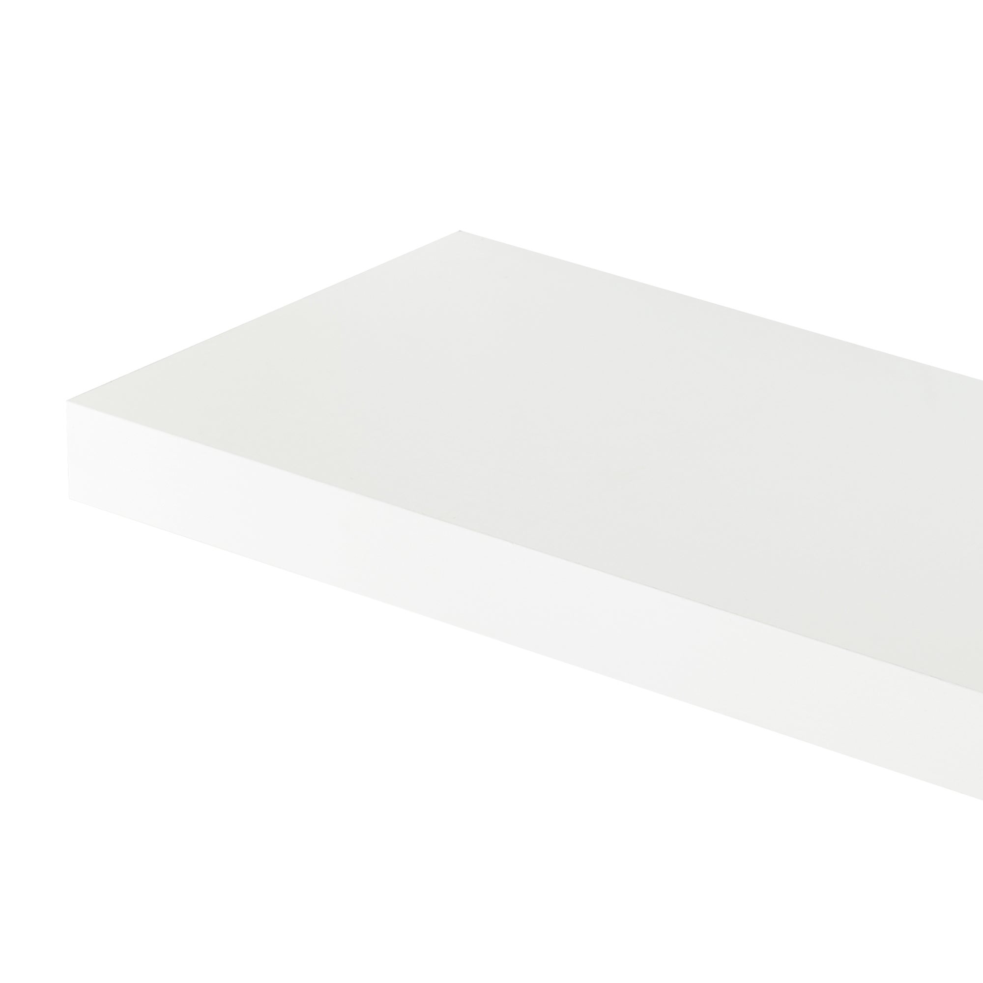 Conjunto de 3 prateleiras flutuantes Stranda MDF/metal 60x20x3,5cm - Branco [en.casa] - 7