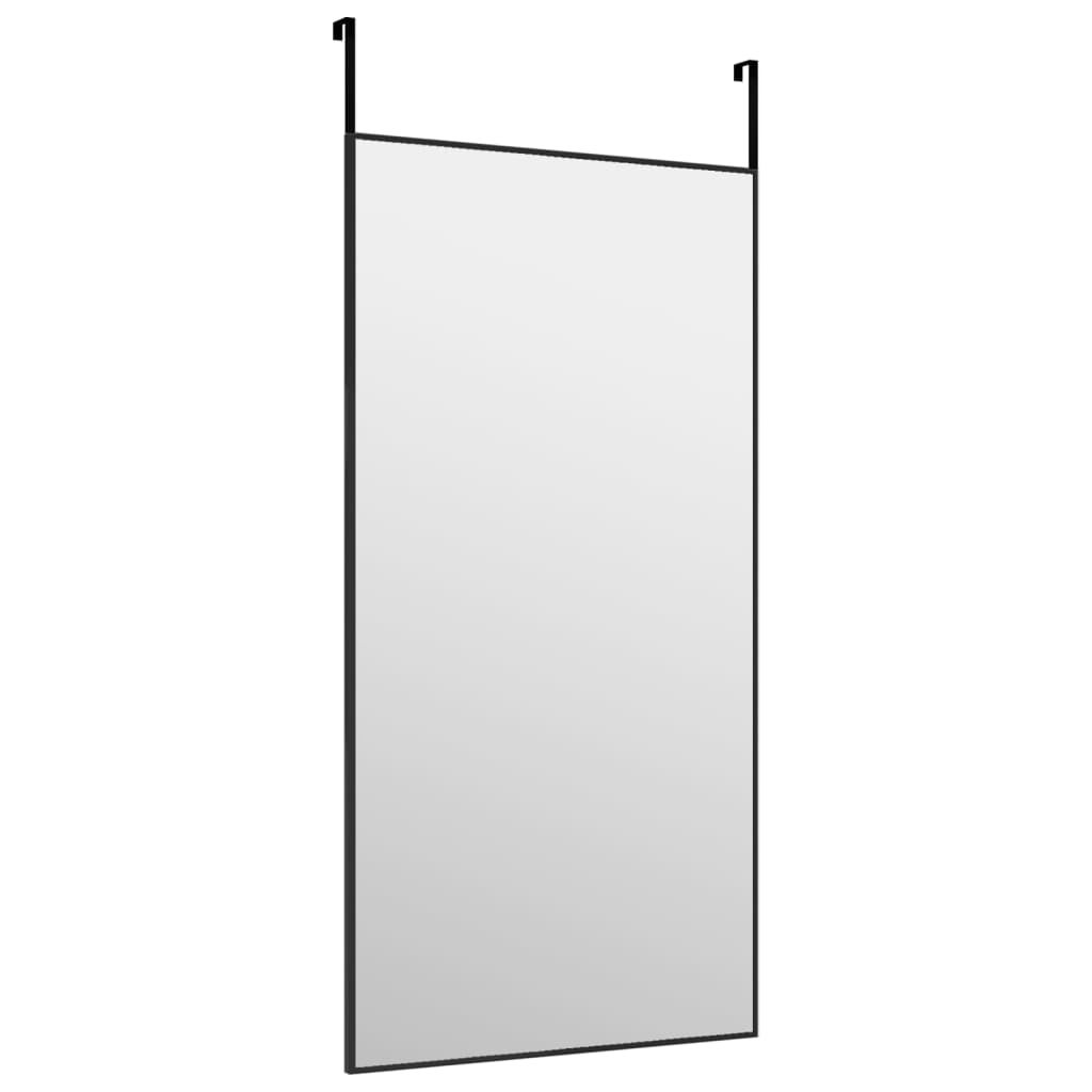 Maison Exclusive - Miroir de porte Noir 40x80 cm Verre et aluminium - 6