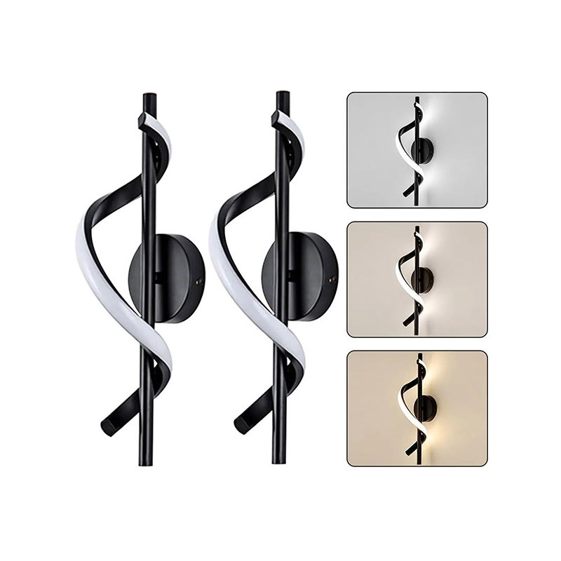 Lampa nocna LED nowoczesne oświetlenie z białego aluminium minimalistyczny design do salonu klatki schodowej biura czarna sztuki