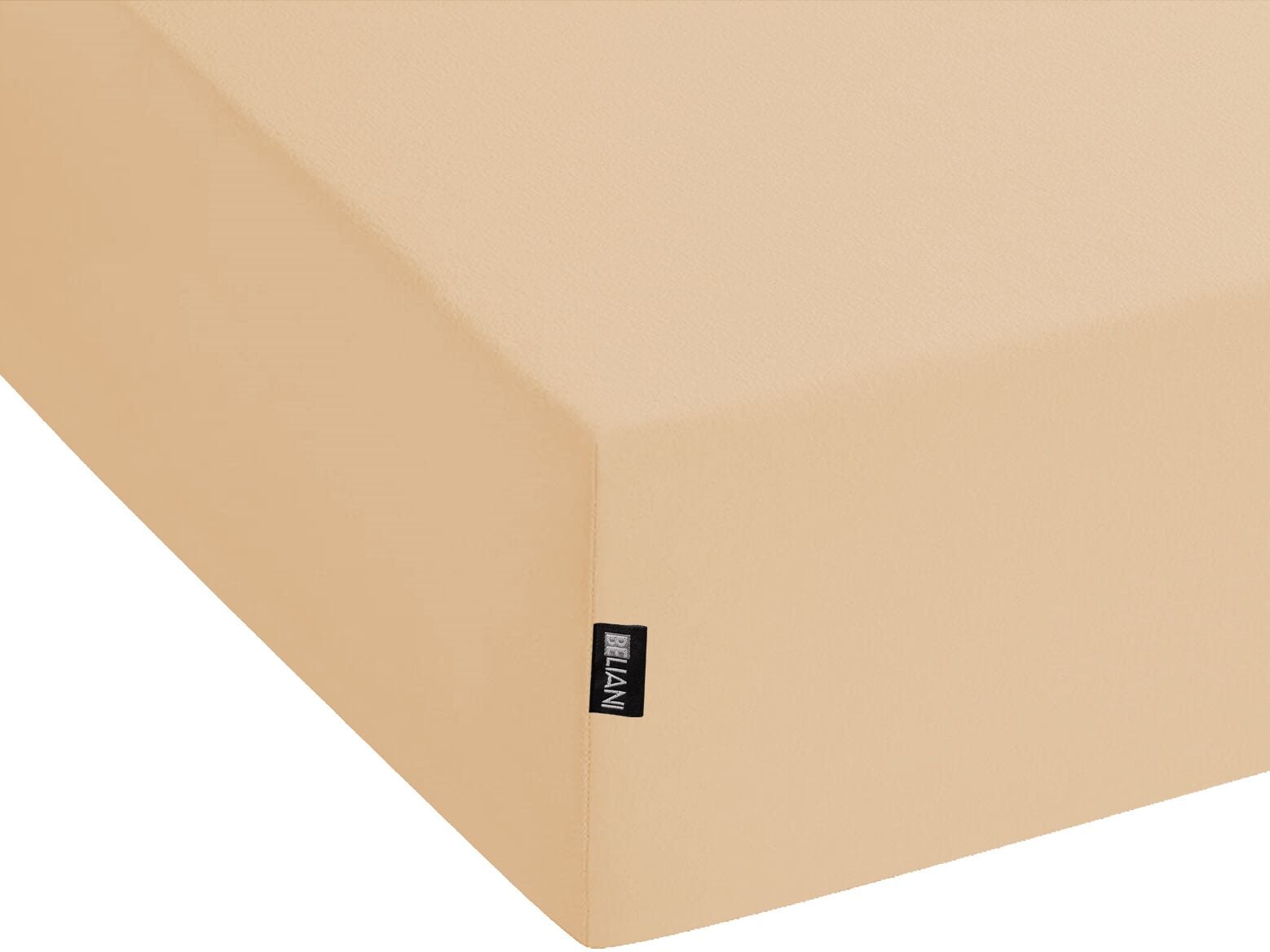 Drap housse JANBU Coton 160 x 200 cm Beige sable - 5