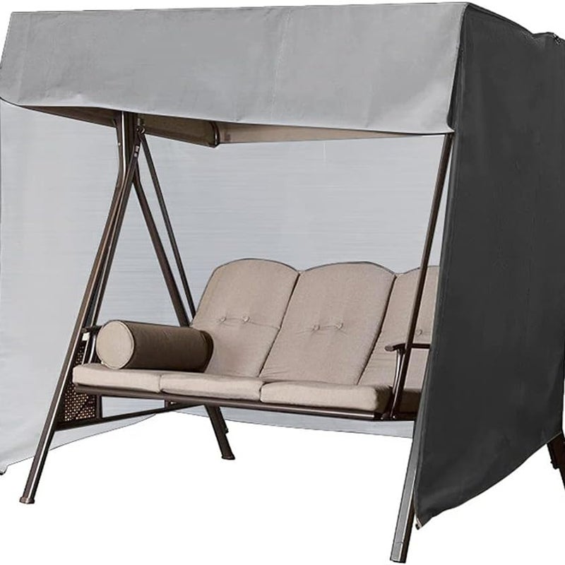 Trzy wodoodporne pokrowce na huśtawki ogrodowe, wodoodporne pokrowce z tkaniny Oxford 210D, plandeka odporna na promieniowanie UV, huśtawki zewnętrzn