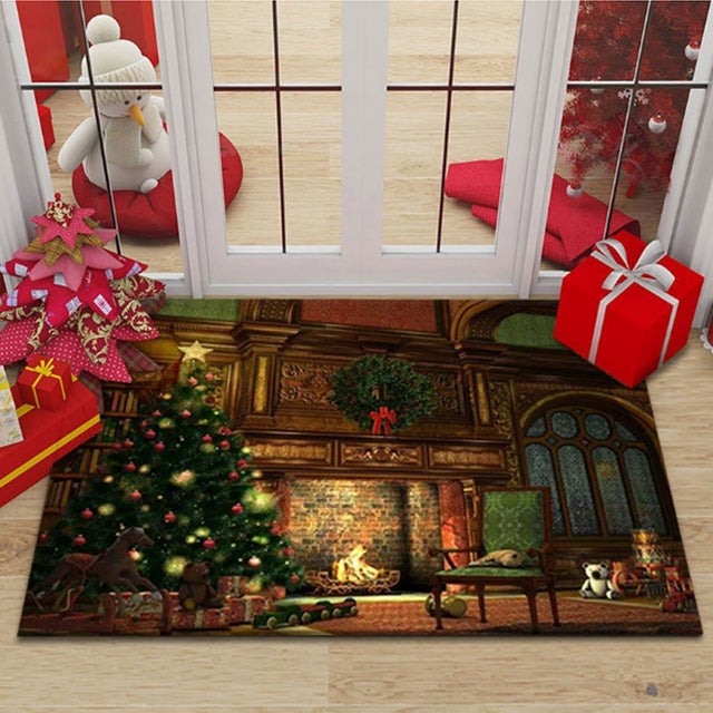 Felpudo Decorativo De Bienvenida De Navidad,felpudo De | Meses Sin Interés