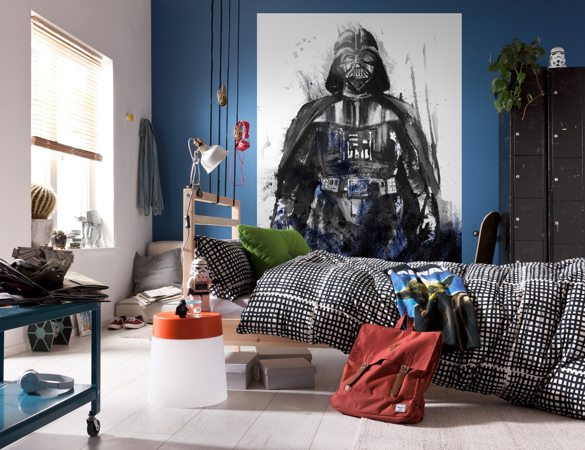 Fototapeta Star Wars antracytowymIniebieskim - 200 x 280 cm - DISNEY