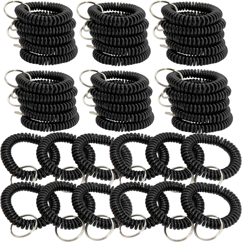 Boucles De Porte Clés 10 Pièces Porte-Clés Spirale Élastique, Cordes De Pêche Rétractables, Porte-Clés à Ressort En Boucle Pour Porte Clé Boucles De Porte Clés 10 Pièces Porte-Clés Spirale Élastique, Cordes De Pêche Rétractables, Porte-Clés à Ressort En Boucle Pour Porte Clé