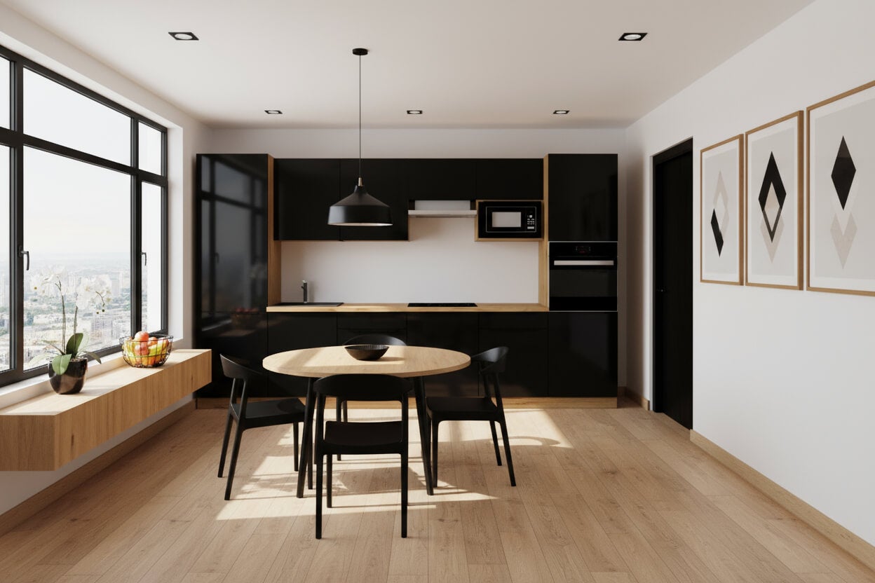 Szafka pod zlew GIANNA D80ZL biała alaska/dąb artisan