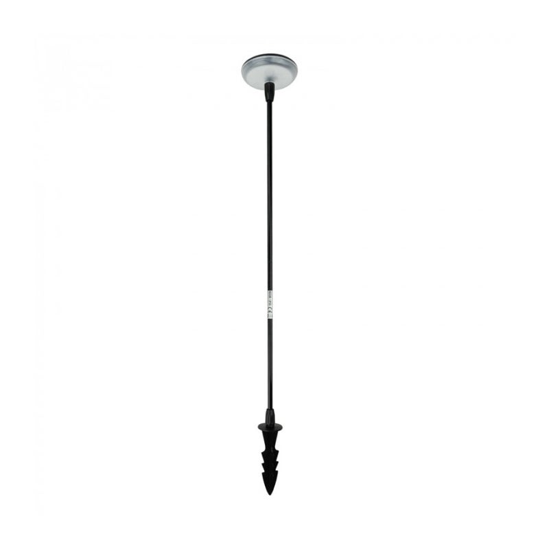 Lampa gruntowa wbijana solarna Wbijane Solarne czarno-biała LED 4000K 25lm wym: 78 x 9,7 x 9,7 cm tworzywo sztuczne Ecolight