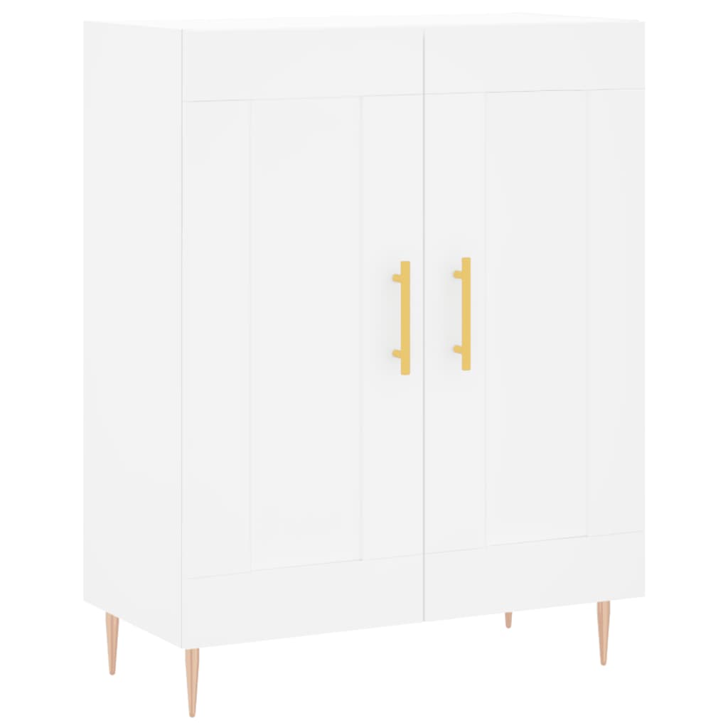 vidaXL Buffet haut Blanc 69,5x34x180 cm Bois d'ingénierie - 7