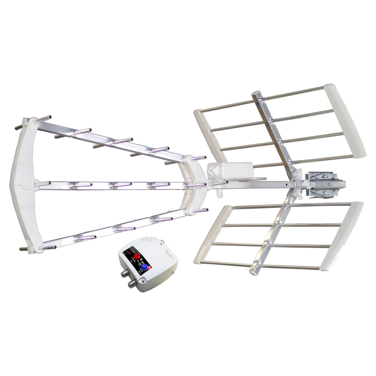 ELAP Antenne TNT extérieure Trinappe 55dB filtrée 4G | Leroy Merlin