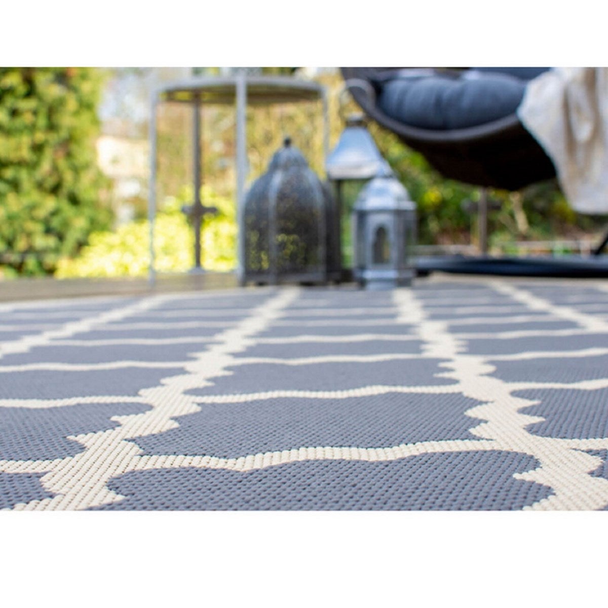 Tapis moderne intérieur extérieur tissé plat PADURA 160x230 cm - 4