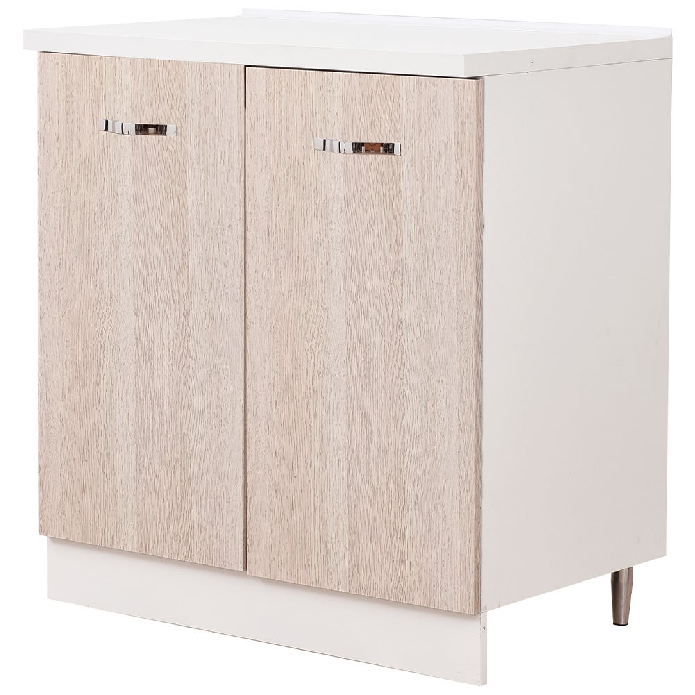Mobile Base Cucina Shally Dogan – 2 Ante E 2 Scomparti, Design Boiserie, Struttura In Legno Robusta, 80x50x85 Cm Bianco