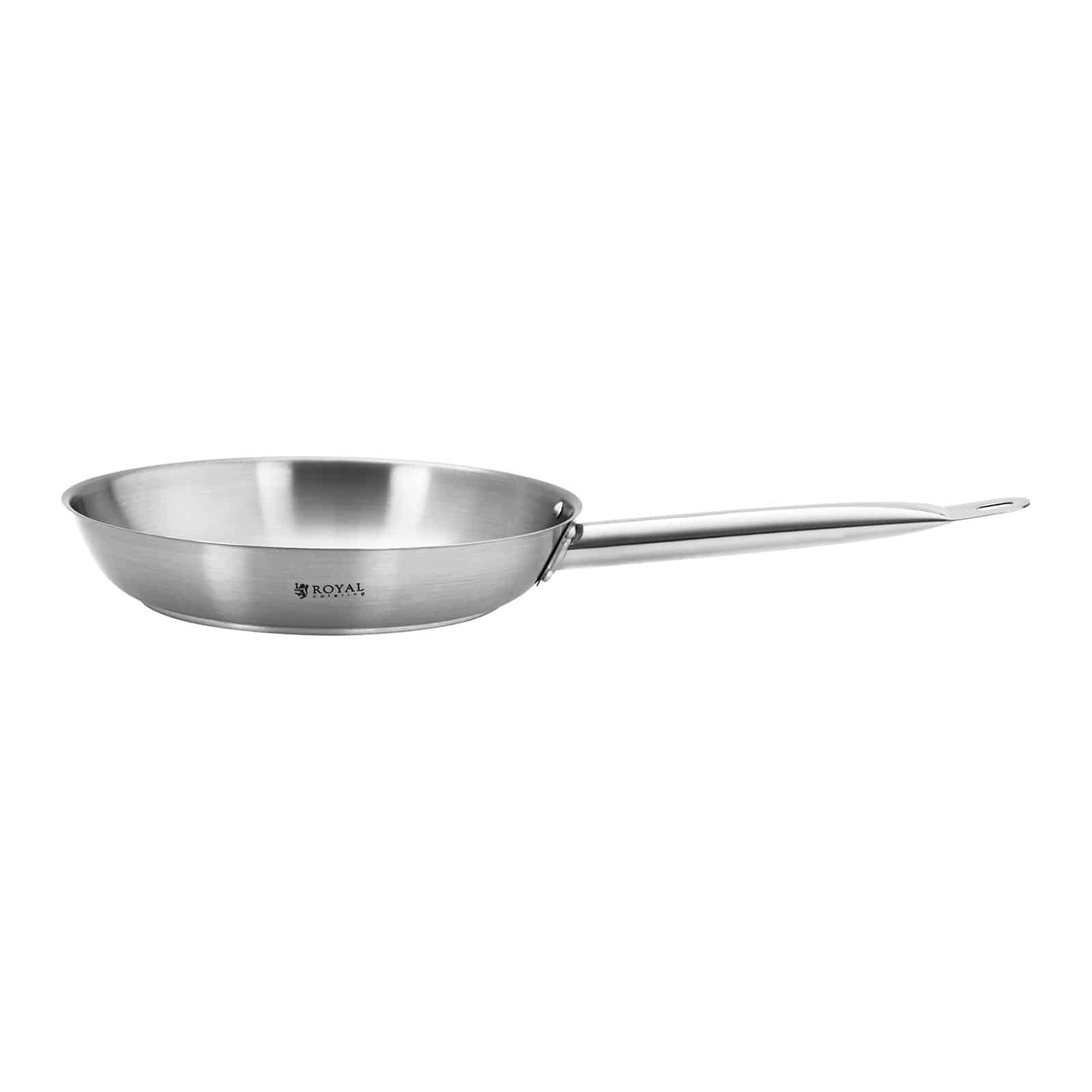 Poêle à Frire Navaris Hybride En Inox 26 Cm - Induction Compatible - Neuf