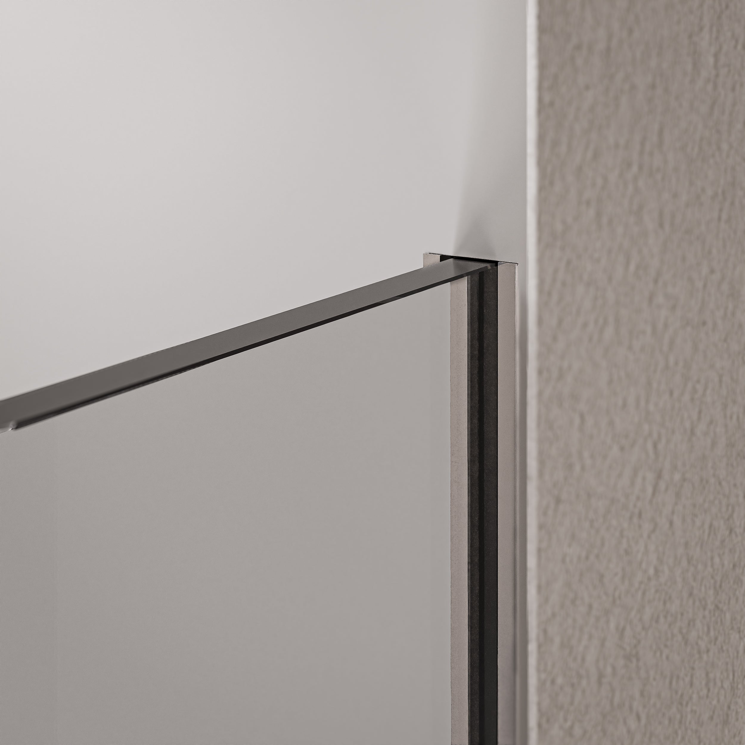 Bernstein Ścianka prysznicowa 140 cm Walk-In EX102-2 szkło ESG 10 mm - Profil ścienny kolor chrom - 4
