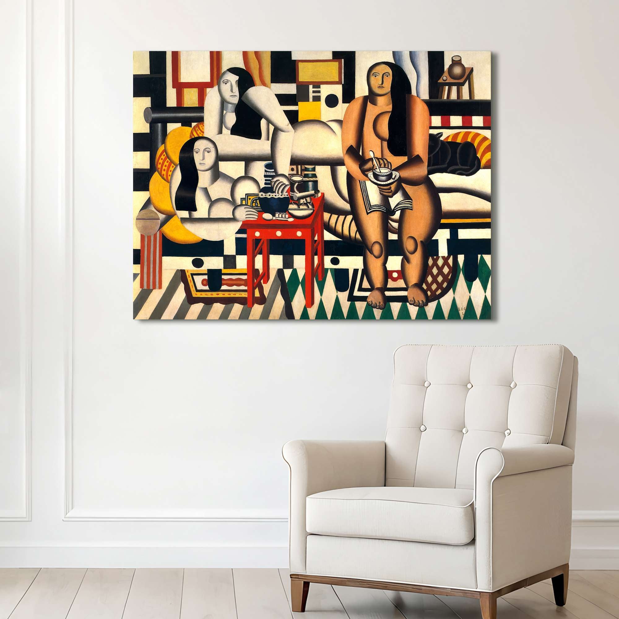 Tableau sur toile Fernand Léger - Le Grand Dejeuner, 1921 - 120x90