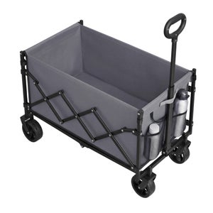 VEVOR Chariot De Courses Pliable 36 L – Monte-Escalier 6 Roues Tout-Terrain, Sac Oxford Résistant, Idéal Shopping, Déménagement, Blanchisserie, Bureau – Charge Max 68 Kg