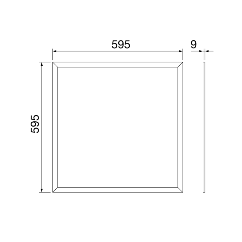 Panneau LED ELIA PL Dimmable M2 - Opale Diffuse - IRC80 4000K - GEWISS - GWF1611MA840 - 2