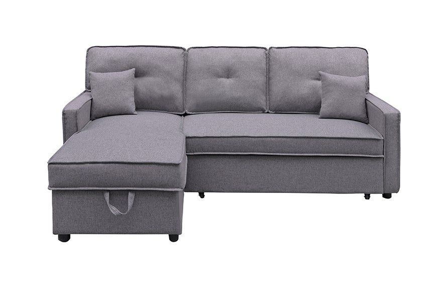 Sofá Chaise Longue convertible en Cama con Arcón Mod. DAX Tapizado en ...