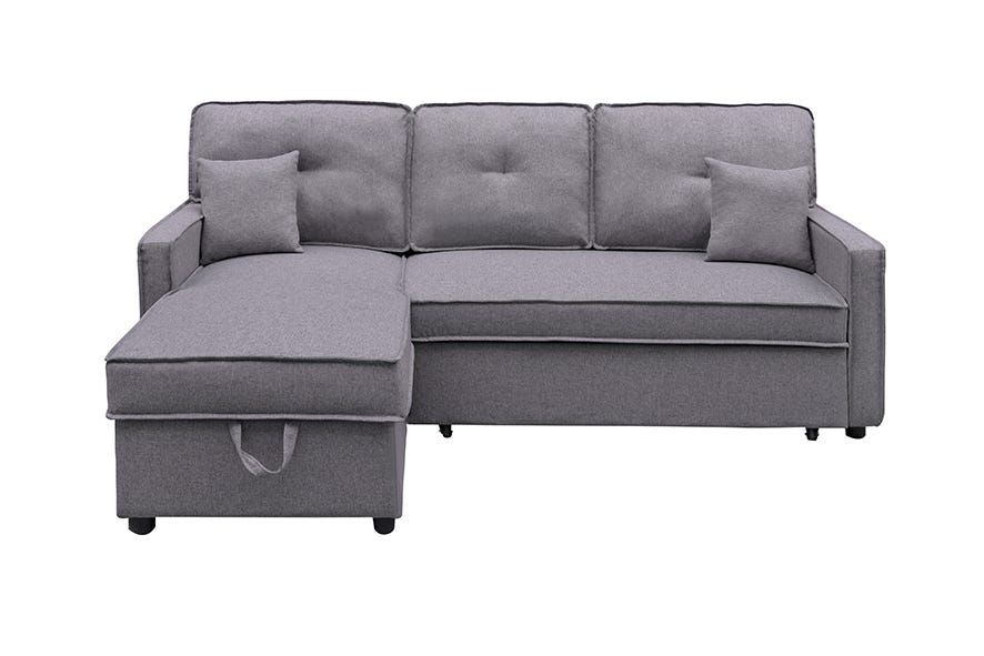 Sofá Chaise Longue convertible en Cama con Arcón Mod. DAX Tapizado en ...
