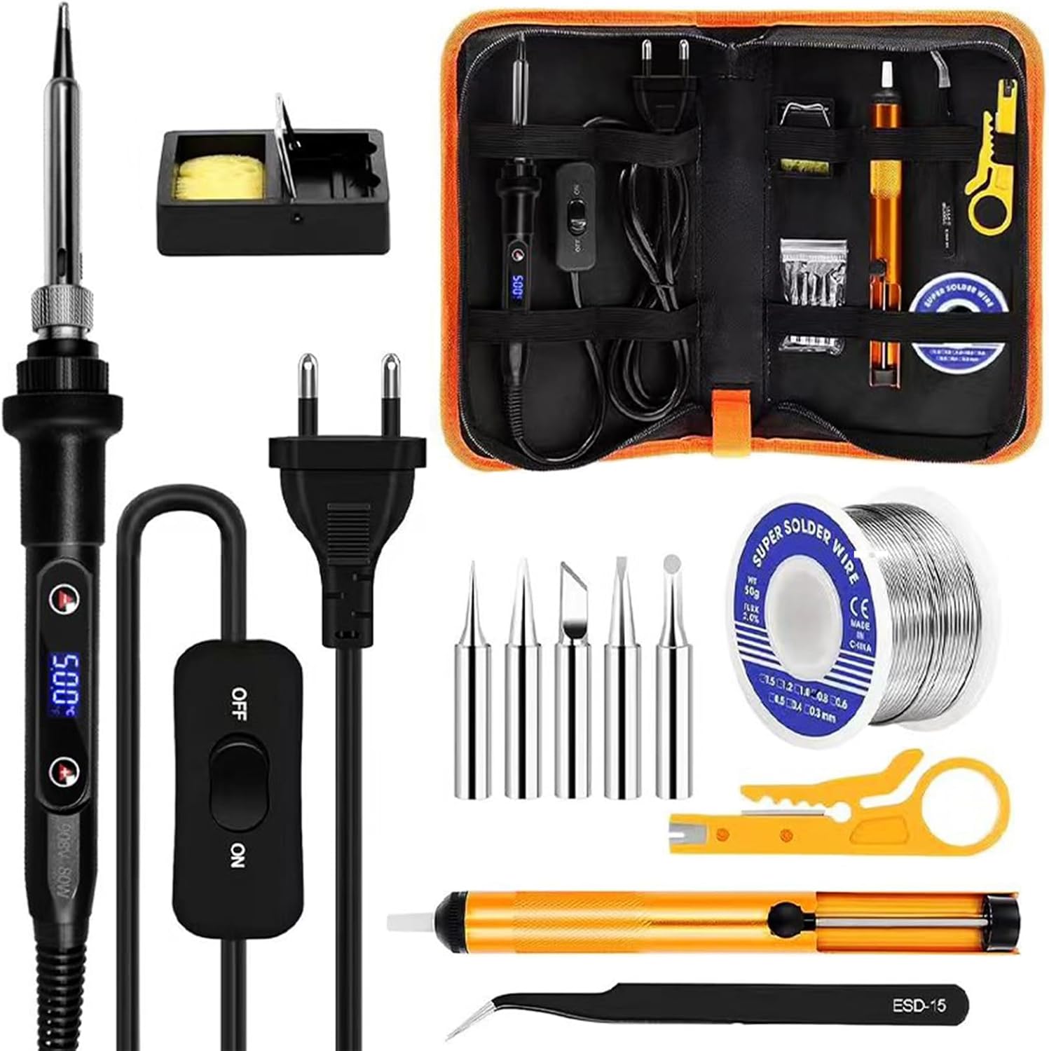 Fer à Souder Set,80W Température Réglable 180500°C Electronique de — free download