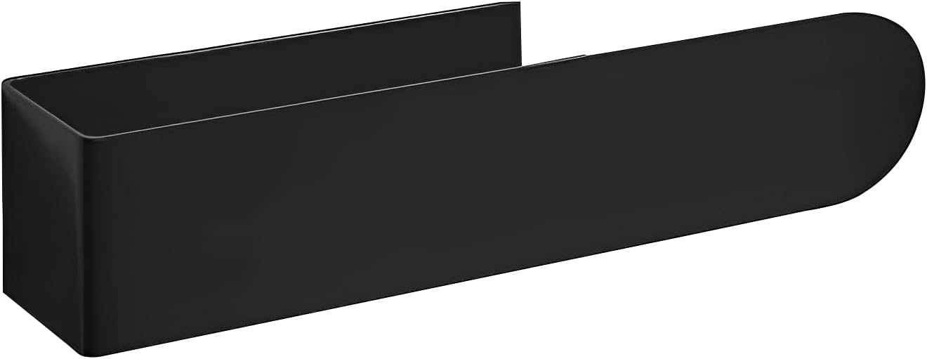 Wieszak na ręczniki łazienkowe bez dziurkacza, ze stali nierdzewnej, wodoodporny i nierdzewny, łatwy w montażu, 23 cm, czarny