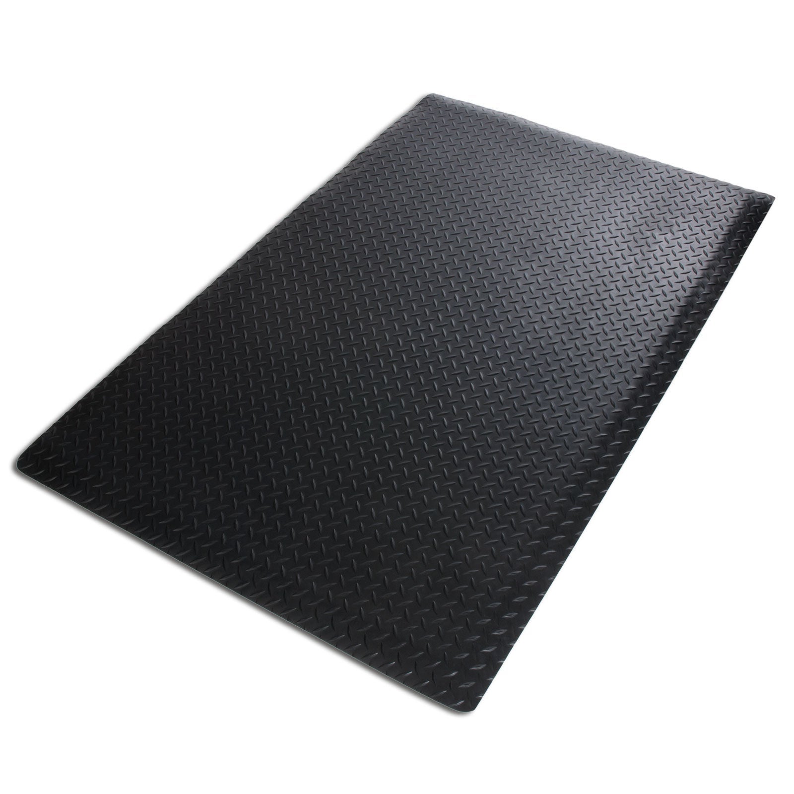 Tapis De Coiffeur Antidérapant 90x150 Cm - Épaisseur 18 Mm - Imperméable Et Facile à Nettoyer - Noir