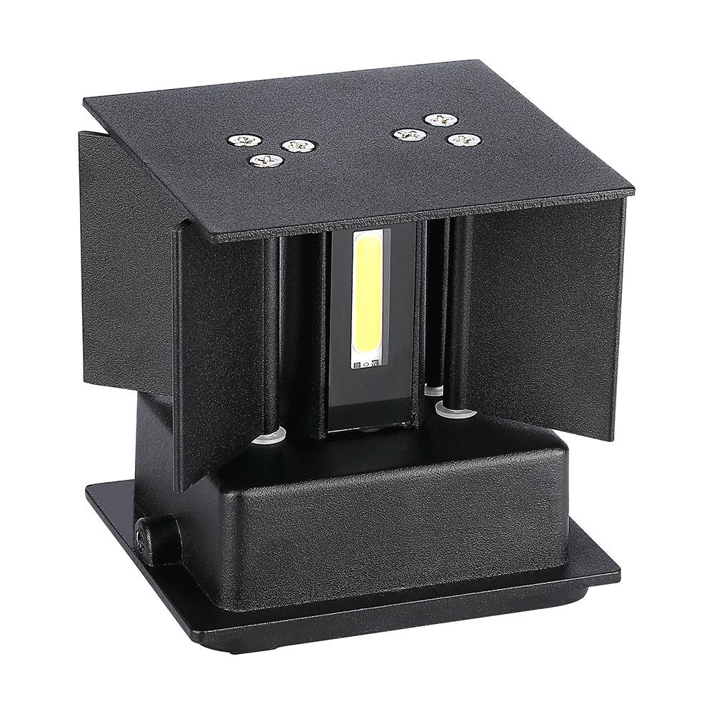 Applique de Pared LED 11W Puce Bridgelux Noir Carré 4000K 1320lm - 5